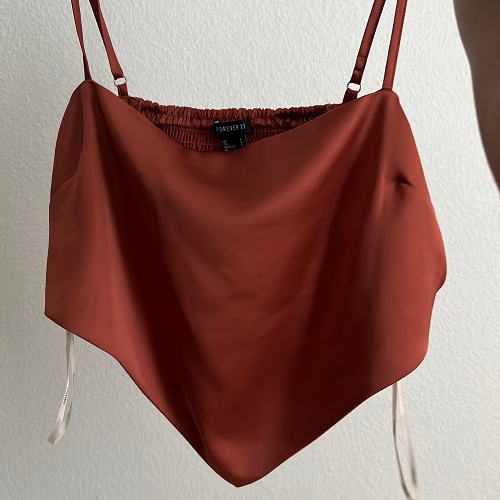 Copper Forever 21 crop top.